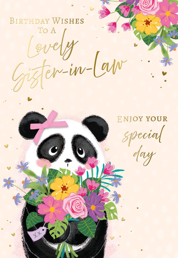 6pk Cards C50 Birthday Sister-In-Law - Tiger Feet Ireland