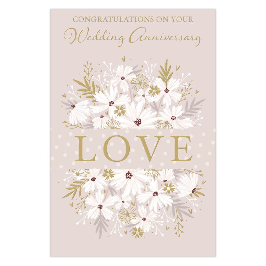 6pk Cards C75 Your Anniversary - Tiger Feet Ireland