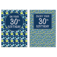 12pk Cards C50 Birthday Age 30 - Tiger Feet Ireland