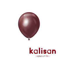 100ct Latex Balloon 5" Mirror Burgundy Kalisan - Tiger Feet Ireland