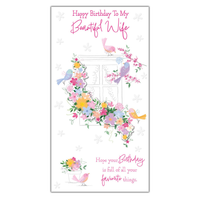 6pk Cards C55 Birthday Wife - Tiger Feet Ireland