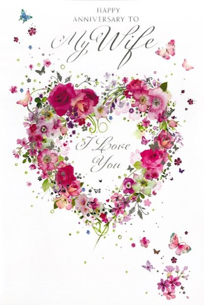 6pk Cards C50 Wife Anniversary - Tiger Feet Ireland