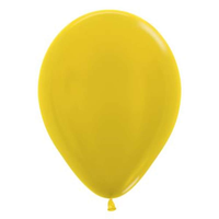 50ct Latex Balloon 12in Met Yellow Sempertex - Tiger Feet Ireland