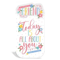 6pk Cards C55 Birthday Friend - Tiger Feet Ireland