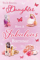 3D 6pk Cards C75 Birthday Daughter - Tiger Feet Ireland