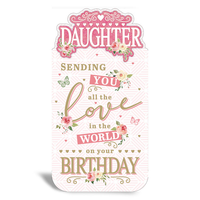 6pk Cards C55 Birthday Daughter - Tiger Feet Ireland