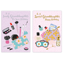 12pk Cards C50 Birthday Granddaughter - Tiger Feet Ireland