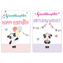 12pk Cards C50 Birthday Granddaughter - Tiger Feet Ireland