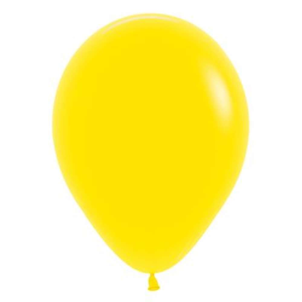 100ct Latex Balloons 5" Fashion Yellow Sempertex - Tiger Feet Ireland