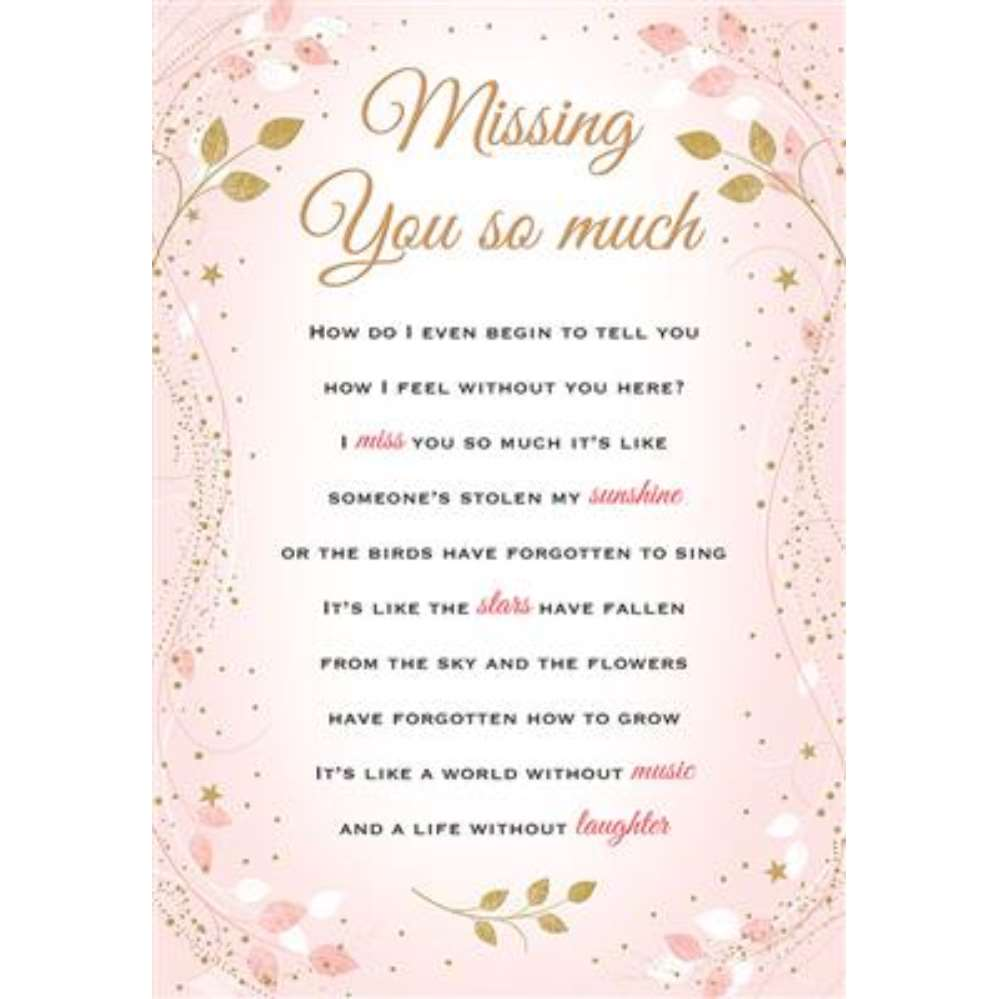 6pk Cards C75 Missing You - Tiger Feet Ireland