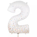 Foil Balloon 34" Big Number Holo. Rose Gold - Tiger Feet Ireland