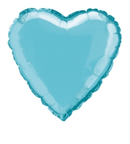 Foil Balloon 18" Heart Baby Blue - Tiger Feet Ireland