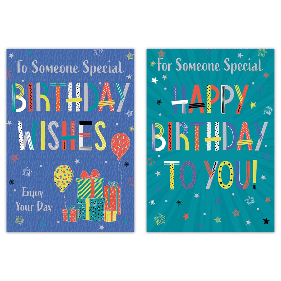 12pk Cards C50 Birthday Someone Special - Tiger Feet Ireland