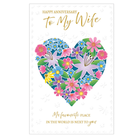 6pk Cards C375 Wife Anniversary - Tiger Feet Ireland