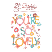 6pk Cards C75 Birthday Sister - Tiger Feet Ireland