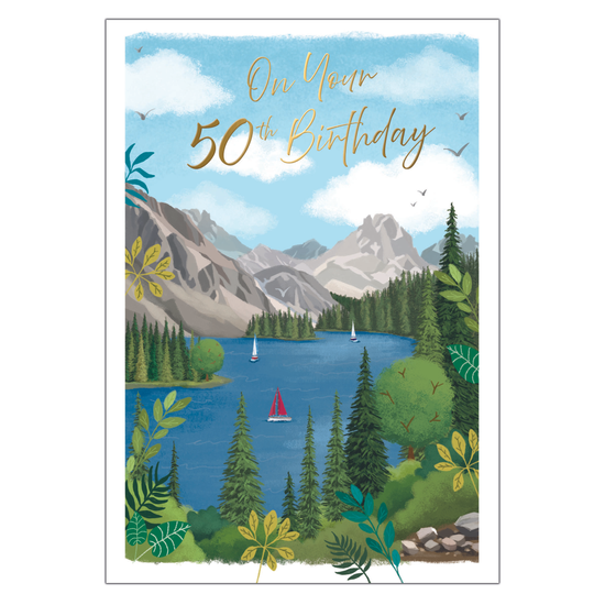 Kingsley 6 Pack Cards C50 Birthday Age 50