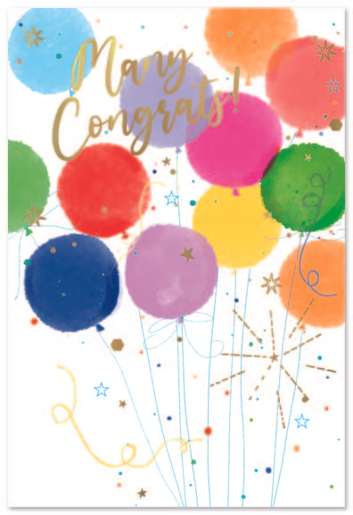 6pk Cards ED C50 Congratulations Contemp - Tiger Feet Ireland
