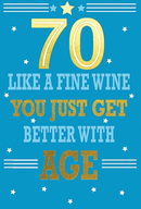 6pk Cards C50 Birthday Age 70 - Tiger Feet Ireland