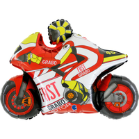 Foil Balloon 29" Supershape Moto GP 2007 Red - Tiger Feet Ireland