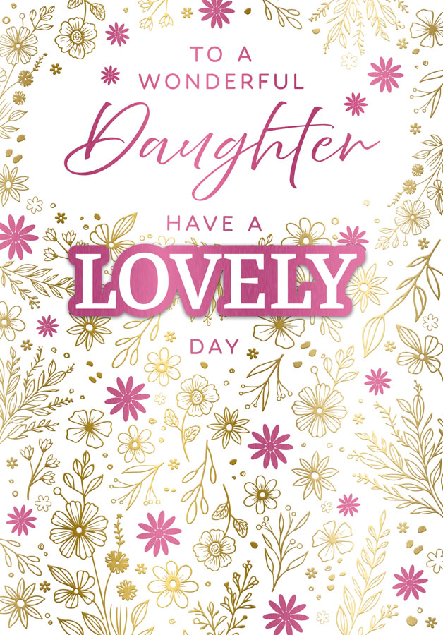 6pk Cards C90 Birthday Daughter - Tiger Feet Ireland
