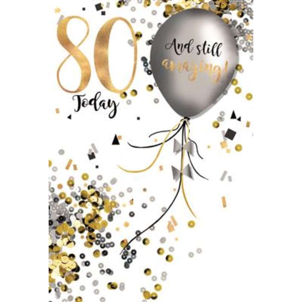 6pk Cards C50 Birthday Age 80 - Tiger Feet Ireland