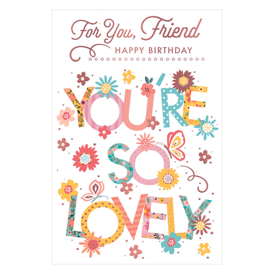 6pk Cards C75 Birthday Friend - Tiger Feet Ireland