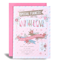 6pk Cards C90 Birthday Fiancée - Tiger Feet Ireland