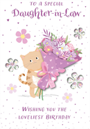 6pk Cards C50 Birthday Daughter-In-Law - Tiger Feet Ireland