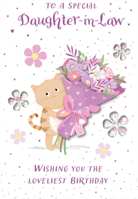 6pk Cards C50 Birthday Daughter-In-Law - Tiger Feet Ireland