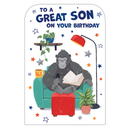 6pk Cards C75 Birthday Son - Tiger Feet Ireland