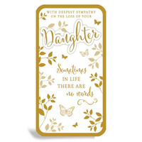 6pk Cards C55 Sympathy Loss Of Daughter - Tiger Feet Ireland