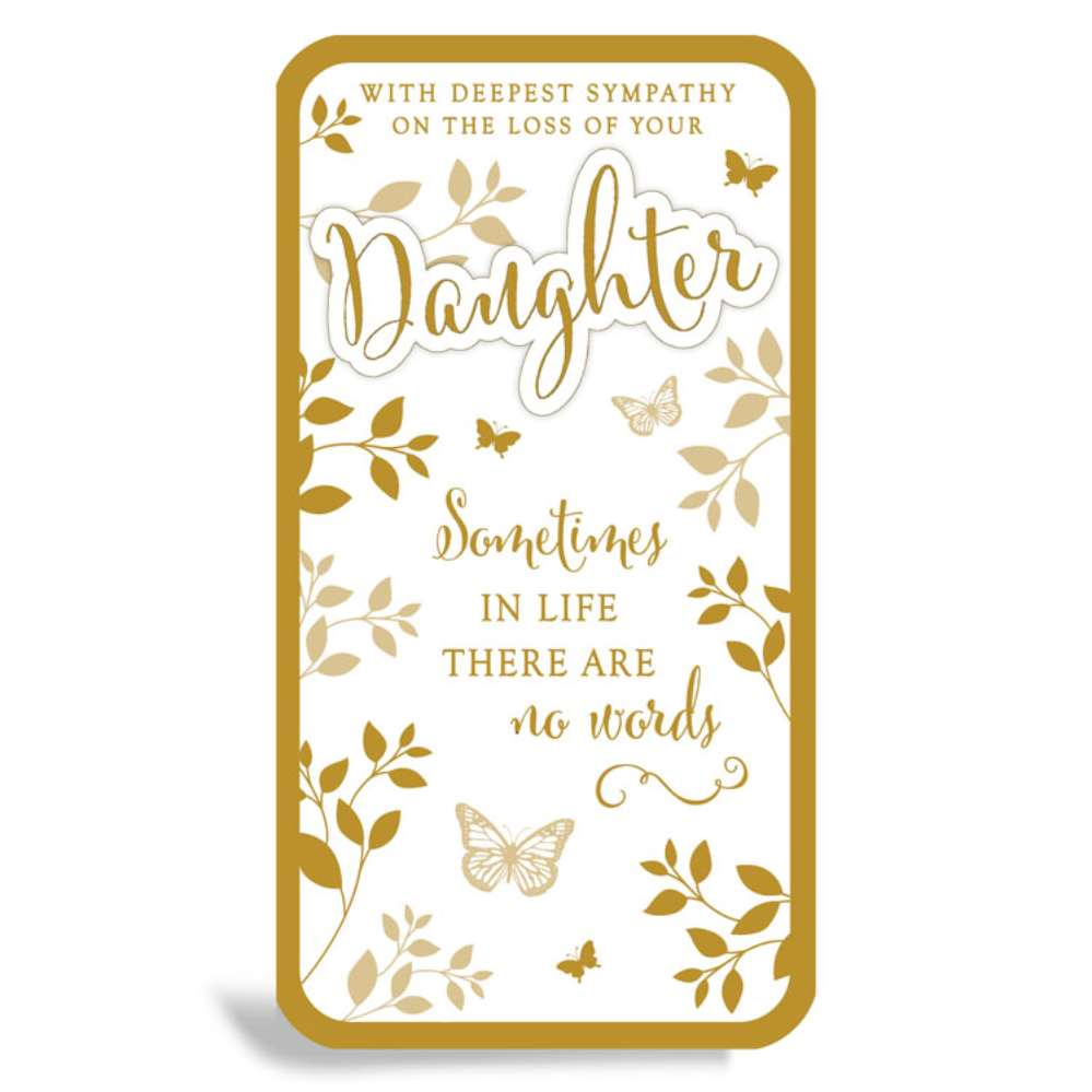 6pk Cards C55 Sympathy Loss Of Daughter - Tiger Feet Ireland
