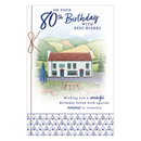 6pk Cards C75 Birthday Age 80 - Tiger Feet Ireland