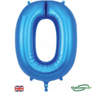 Foil Balloon 34" Big Number Blue - Tiger Feet Ireland