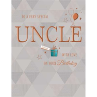 6pk Cards C50 Birthday Uncle - Tiger Feet Ireland