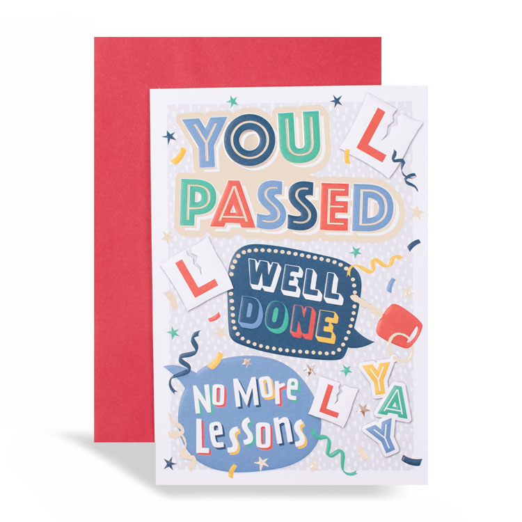 6pk Cards 50 Congratulations Driving Test - Tiger Feet Ireland