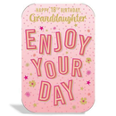 6pk Cards C75 Birthday Age 18 Granddaughter - Tiger Feet Ireland
