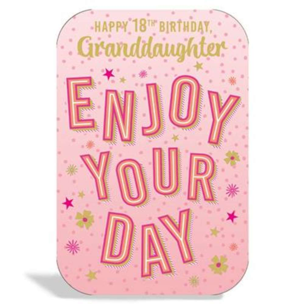 6pk Cards C75 Birthday Age 18 Granddaughter - Tiger Feet Ireland