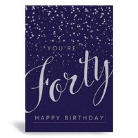 6pk Cards C50 Birthday Age 40 - Tiger Feet Ireland