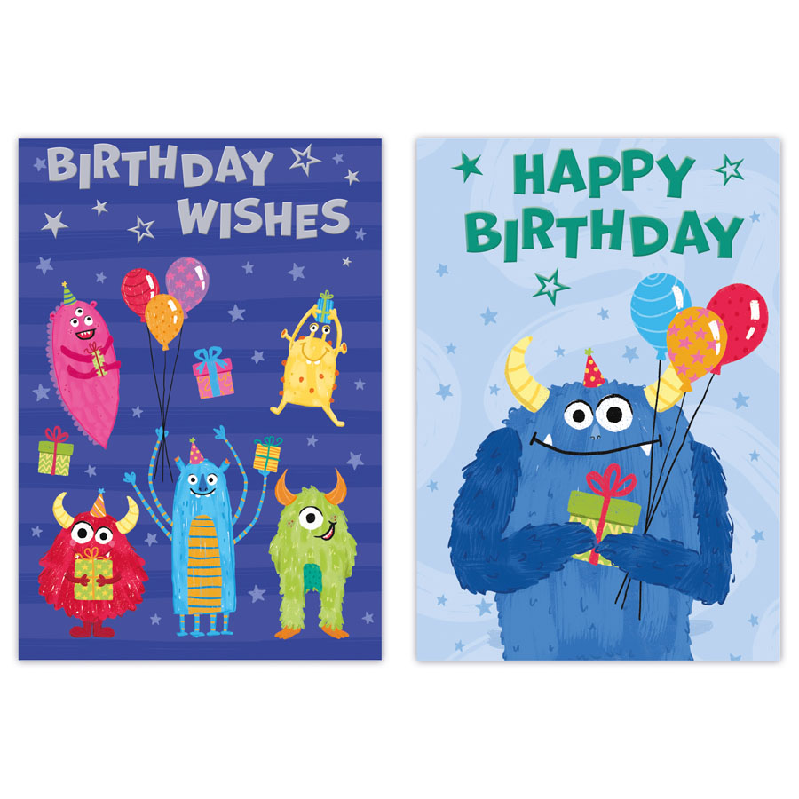 12pk Cards C50 Birthday Open - Tiger Feet Ireland