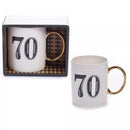 Age 70 Art Deco Mug - Tiger Feet Ireland