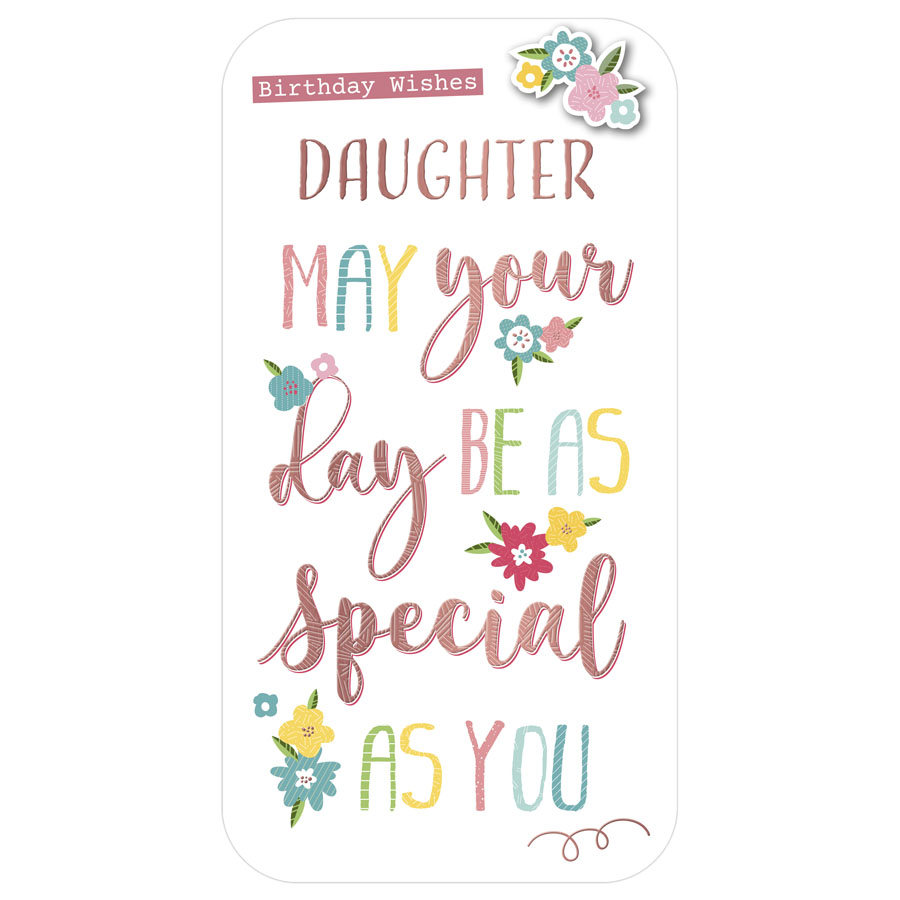 6pk Cards C55 Birthday Daughter - Tiger Feet Ireland