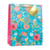 6pk Extra Large Portrait Gift Bags Floral Print - Tiger Feet Ireland