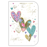 6pk Cards C75 Wife Anniversary - Tiger Feet Ireland