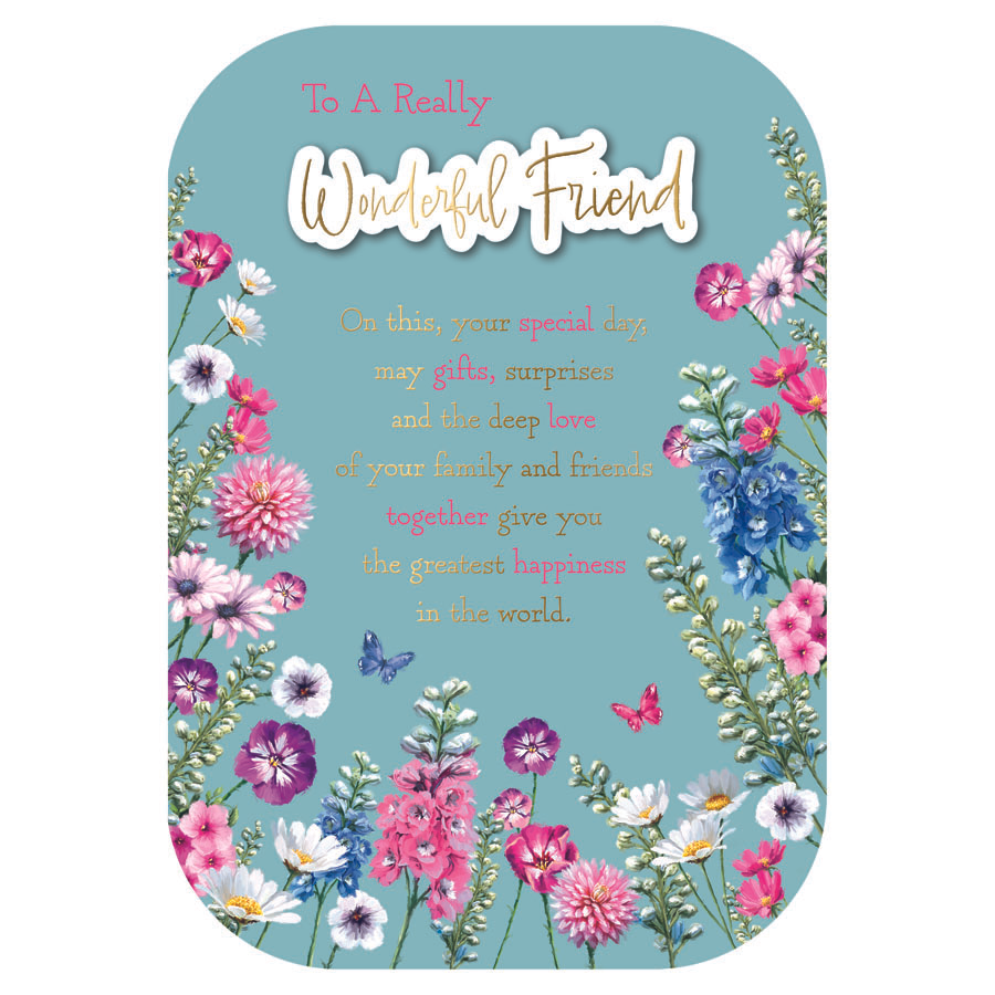 6pk Cards C90 Birthday Friend - Tiger Feet Ireland