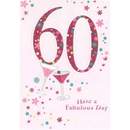 6pk Cards C50 Birthday Age 60 - Tiger Feet Ireland