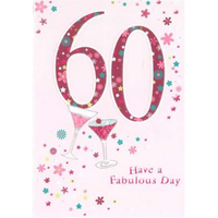6pk Cards C50 Birthday Age 60 - Tiger Feet Ireland