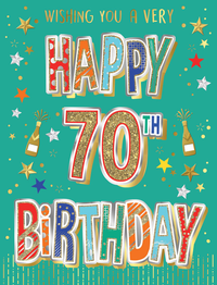6pk Cards ED C50 Age 70 Text On Soft Mint - Tiger Feet Ireland