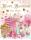 6pk Cards ED C50 Birthday Fem Gifts - Tiger Feet Ireland