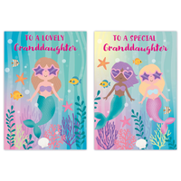 12pk Cards C50 Birthday Granddaughter - Tiger Feet Ireland